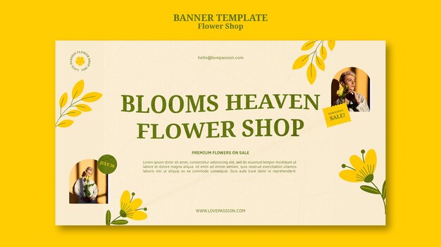 Flower Shop Horizontal Banner – Free Download, Free Stock Photo