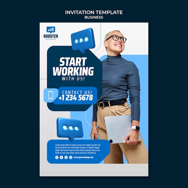 Creative Business Poster Template Design – Free Download