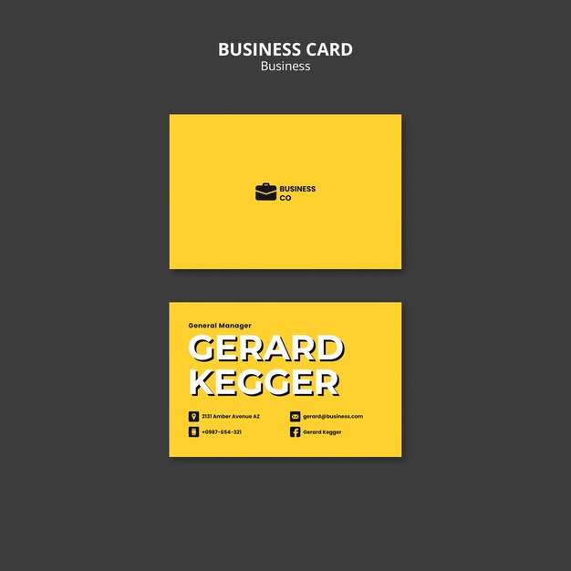 Flat Design Business Template – Free Download