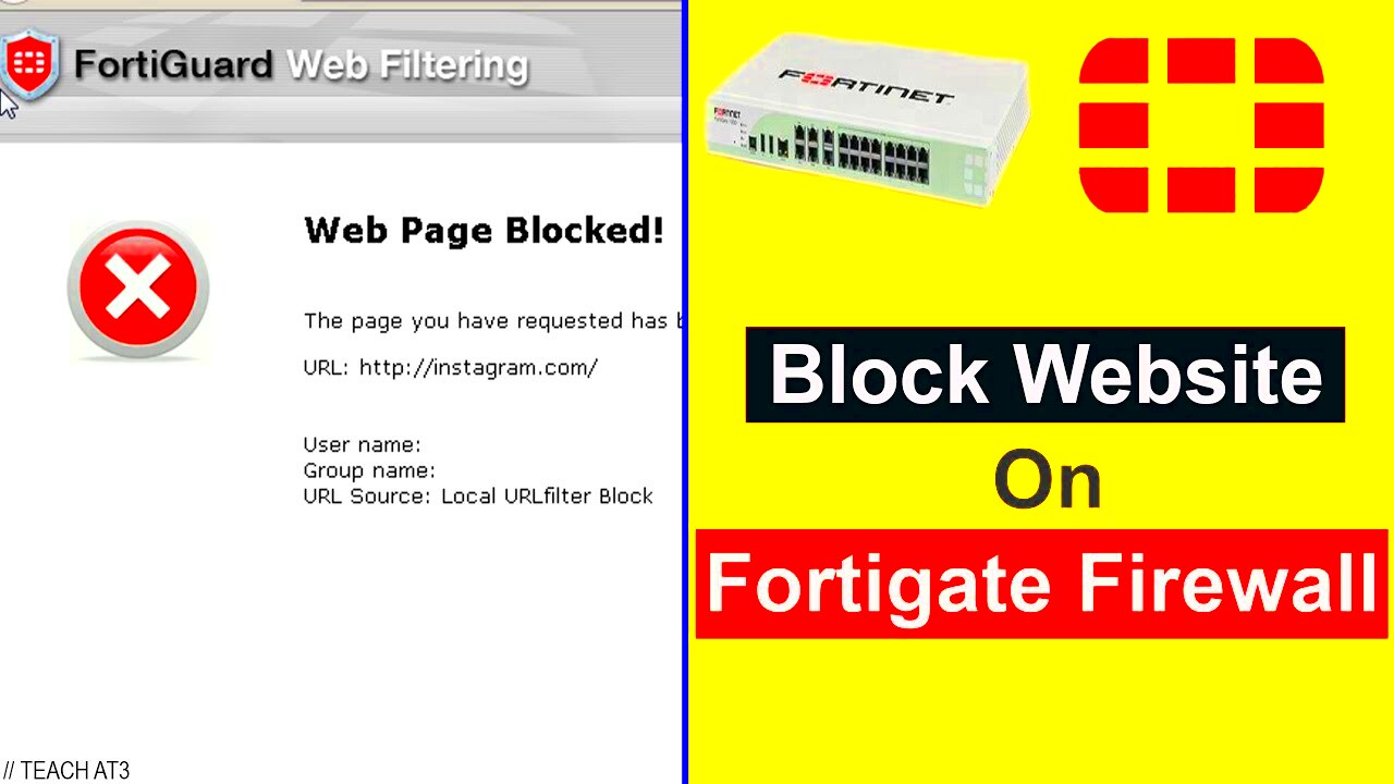 How to Block a Websites on Fortigate Firewall YouTube