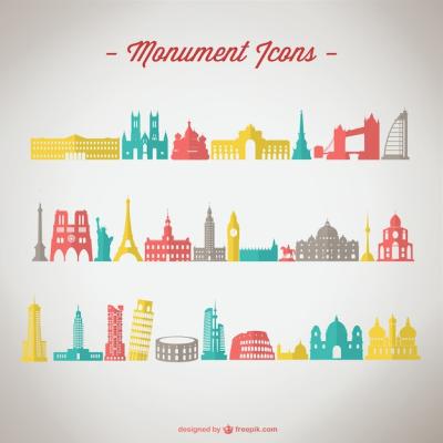 Monuments Icons – Download Free Stock Photos