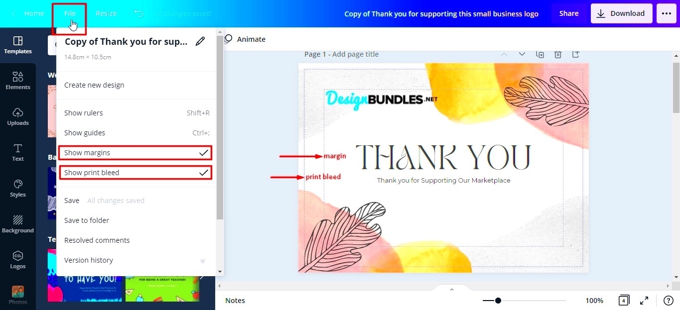 How to Print from Canva in 4 Quick Steps Design Bundles