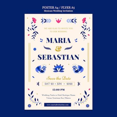 Mexican Wedding Poster Template – Free Download for Stunning Designs