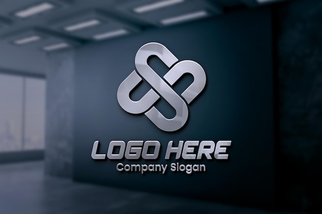 Elegant Mockup Wall Logo – Free Download, Download for Free