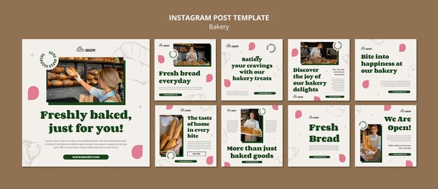 Flat Design Bakery Template – Free Download