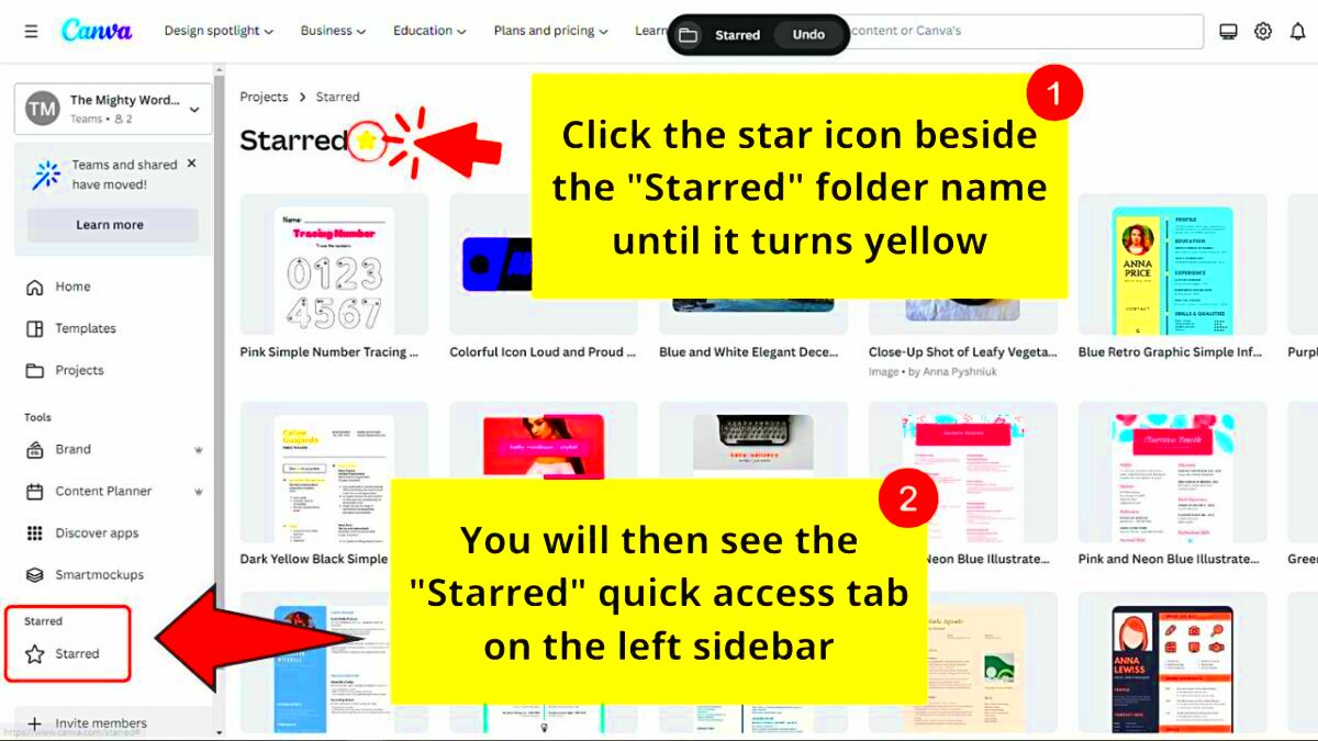 How to Find Starred Templates on Canva Best Guide