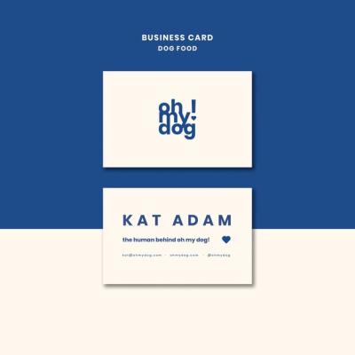 Dog Food Business Card Template – Free Download