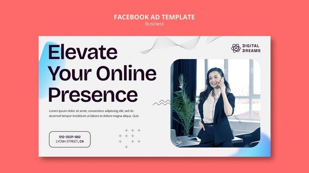 Flat Design Business Template – Free Download for Your Projects