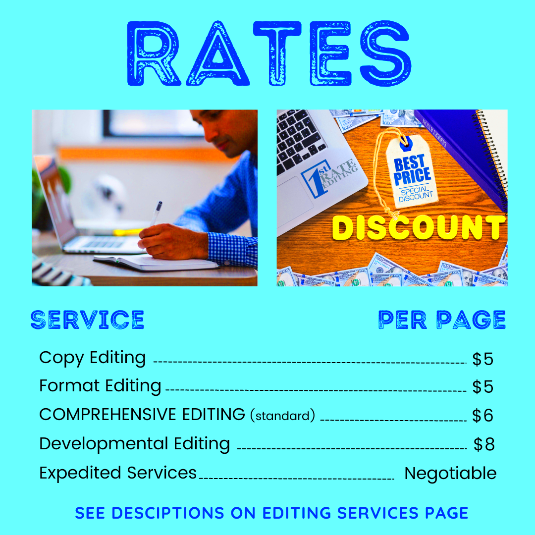 Rates 1st Rate Editing