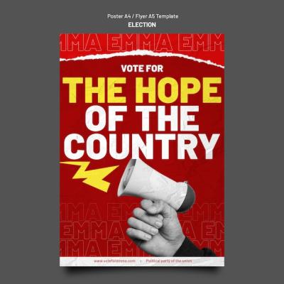 Election Poster Design Template – Free Download