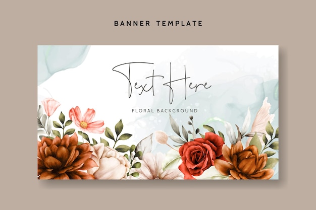 Beautiful Floral Watercolor Background Template – Free to Download