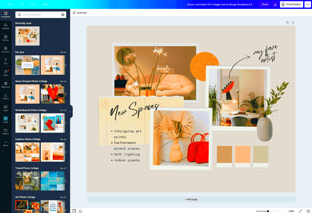 Free Mood Board Creator Make Mood Boards Online Canva