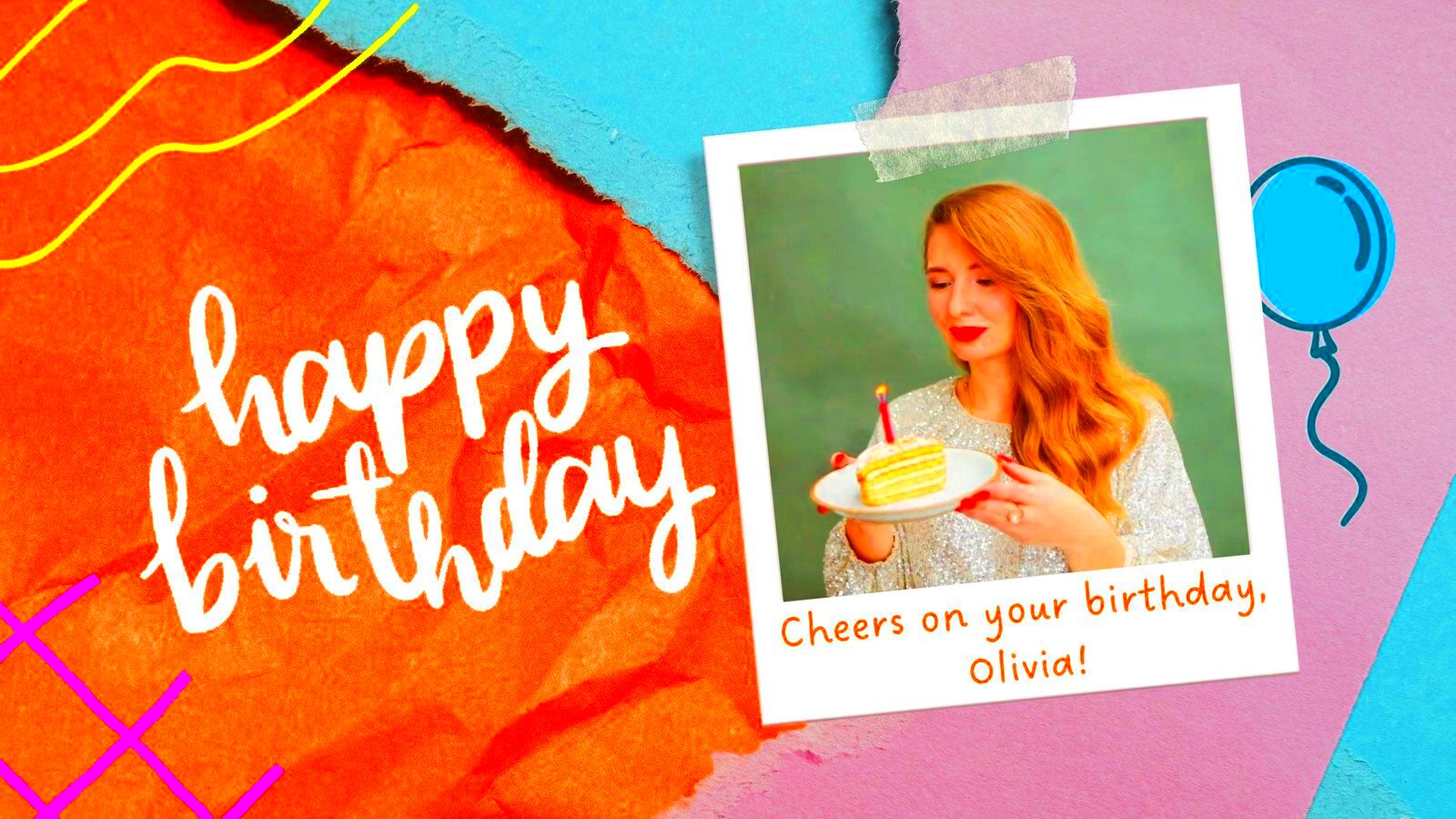 Editable Animated Happy Birthday Cards