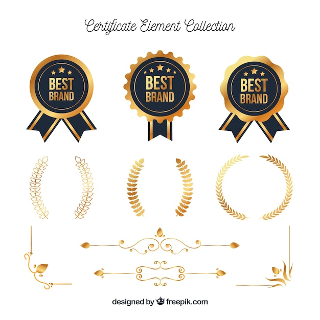 Certificate Element Collection – Free Stock Photos for Download