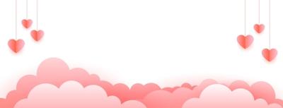 Valentine’s Day Banner in Paper Style Design – Download Free Stock Photo