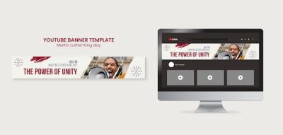 Martin Luther King Day YouTube Banner – Free Download PSD Template