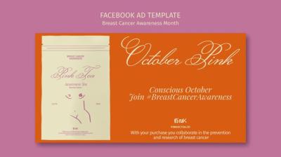 Breast Cancer Awareness Month Facebook Template – Free to Download