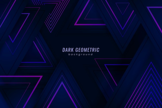 Gradient Geometric Shapes on Dark Background – Free Stock Photo for Download