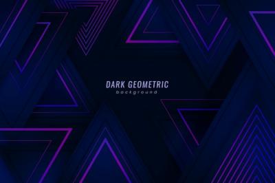 Gradient Geometric Shapes on Dark Background – Free Stock Photo for Download