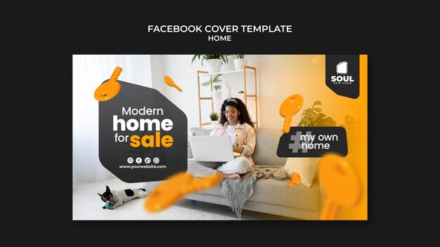 Real Estate New Home Social Media Cover Template – Free Download