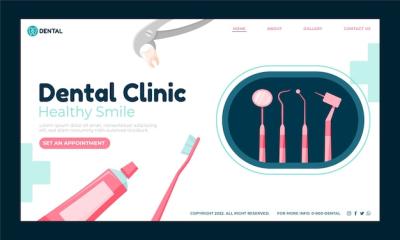 Dental Clinic Landing Page Template – Free Download