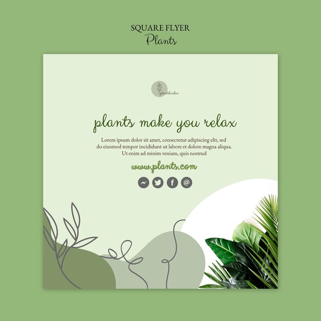 Plants Flyer Template Theme – Download Free Stock Photo