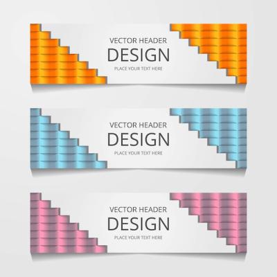 Abstract Web Banner Design Backgrounds and Header Templates – Free to Download