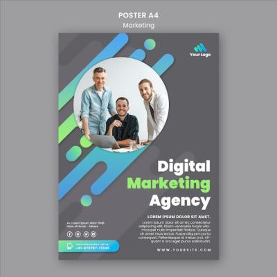 Digital Marketing Poster Template for Free Download