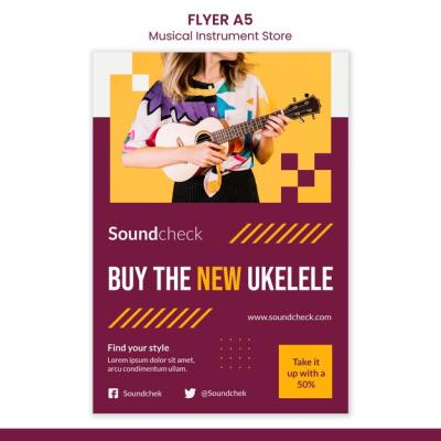 Music Instrument Concept Flyer Template – Free Download