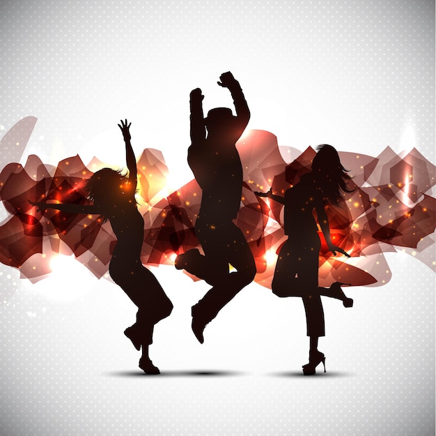 Abstract Surface Dance Silhouettes – Free Download