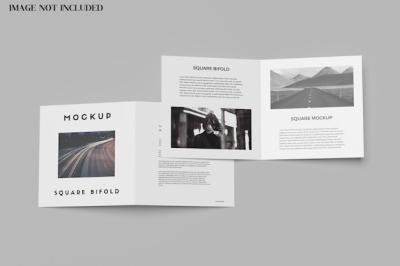 SQUARE BIFOLD BROCHURE MOCKUP – Free Download