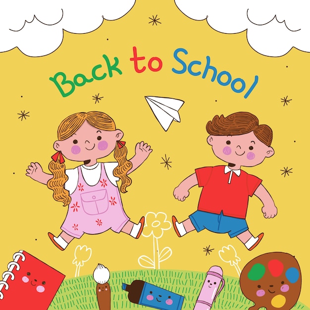 Hand Drawn Back to School Illustration – Free to Download