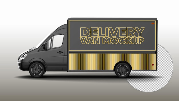 Delivery Van Mockup – Free Download