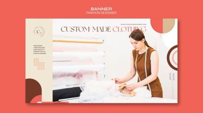 Fashion Designer Concept Banner Template – Free Download