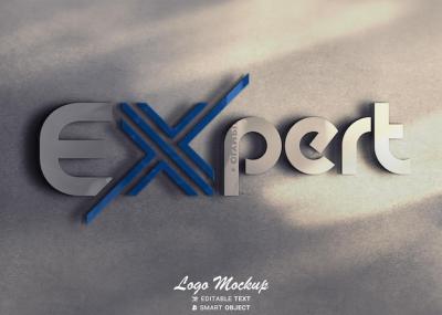 3D Logo Mockup PSD – Free Download for Stunning Design