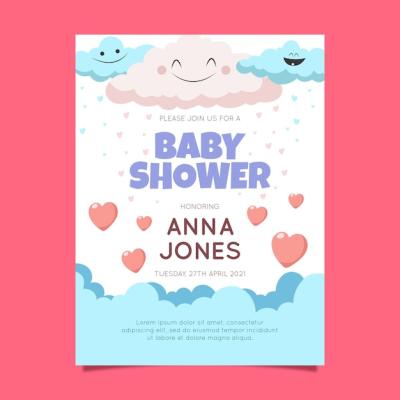 Chuva de Amor Baby Shower Invitation – Free to Download