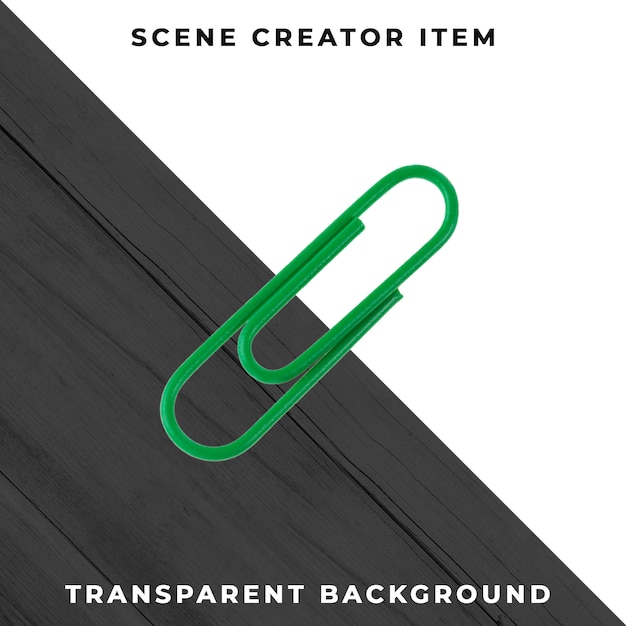 Transparent Metal Paperclip PSD Template – Free Download