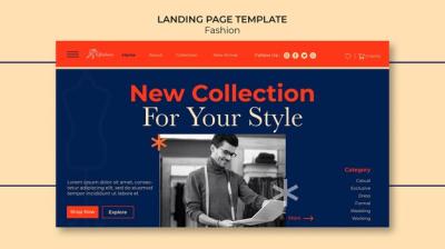 Fashion Landing Page Template Photo – Free Download