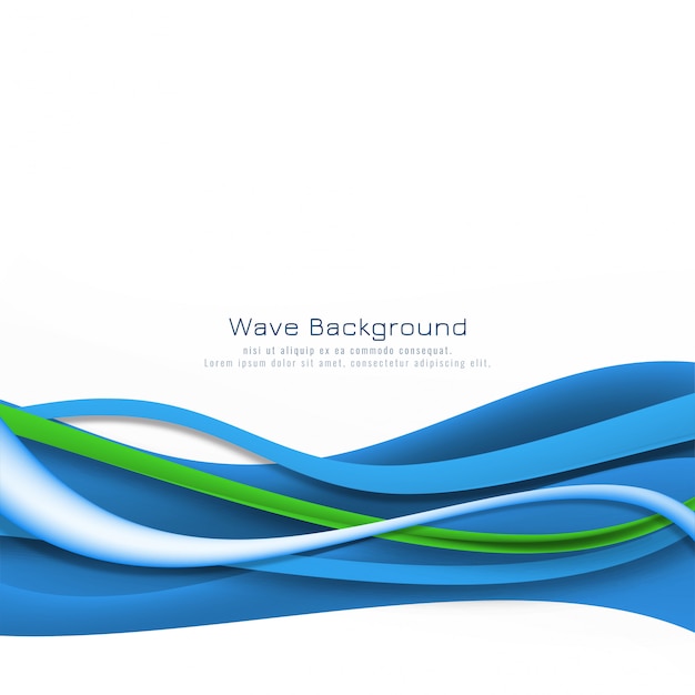 Modern Elegant Blue Wave Background – Free Download