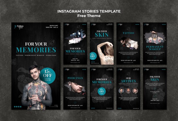 Eye-Catching Tattoo Instagram Stories Template – Free Download