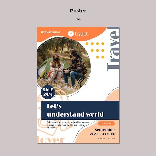 Vertical Poster Template for Travel Enthusiasts – Free Download