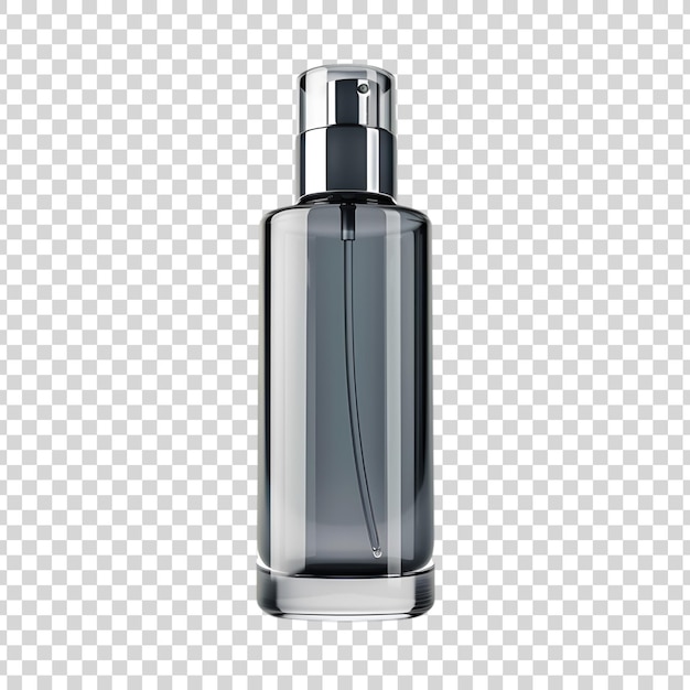 A Gray Cosmetics Product Bottle on a Transparent Background – Free Stock Photo Download