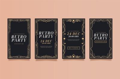 Art Deco Flat Design Story Collection – Free Download