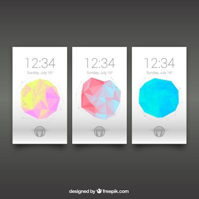 Polygonal Shape Wallpapers Pack for Mobile – Download Free Stock Photos