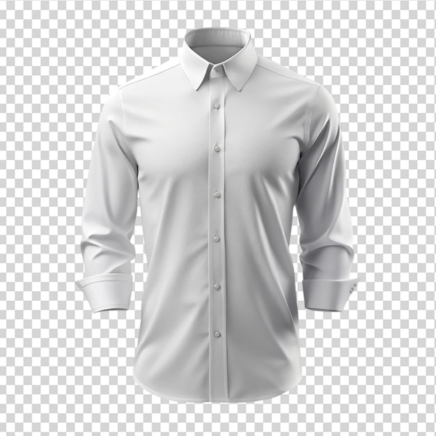 Classic White Shirt Mockup on Transparent Background – Free Download