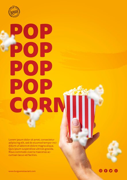 Popcorn Bag Template for Creative Projects – Free Download