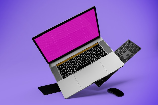 Laptop Computer with Mockup Screen – Free Download