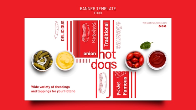 Creative Food Template Banner Design – Free Download