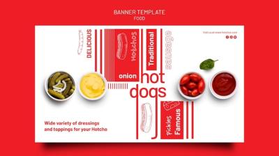 Creative Food Template Banner Design – Free Download