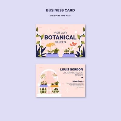 Botanical Garden Business Card Template – Free Download